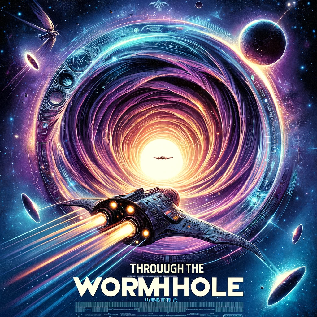 Created by WiseCritic GPT using Dalle - E 3 - Through The Wormhole - A movie poster generated by AI.
